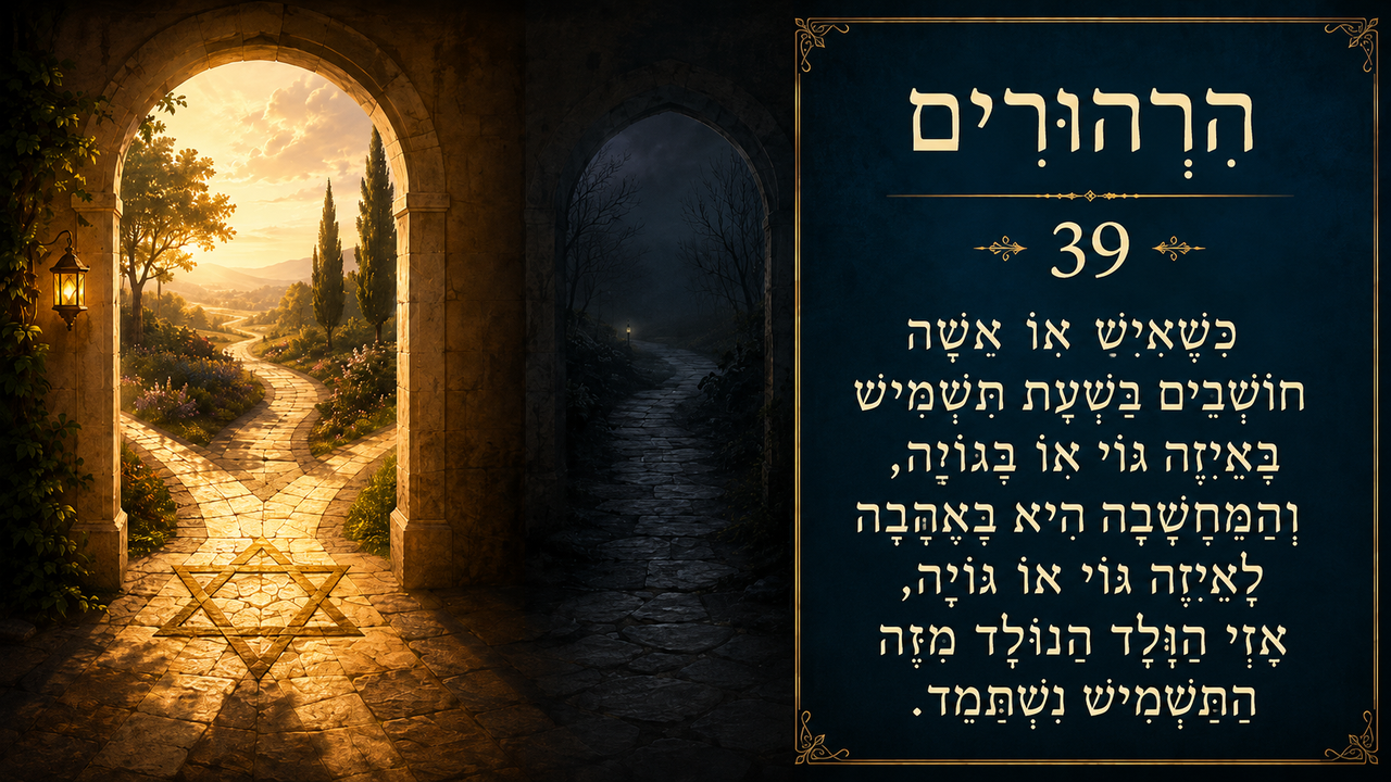 Sefer Hamidos Thoughts teaching 39 hebrew picture
