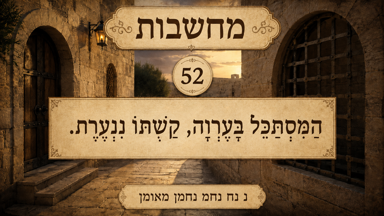 Sefer Hamidos Thoughts teaching 52 hebrew picture