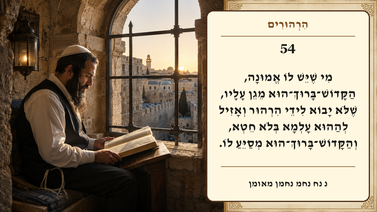 Sefer Hamidos Thoughts teaching 54 hebrew picture