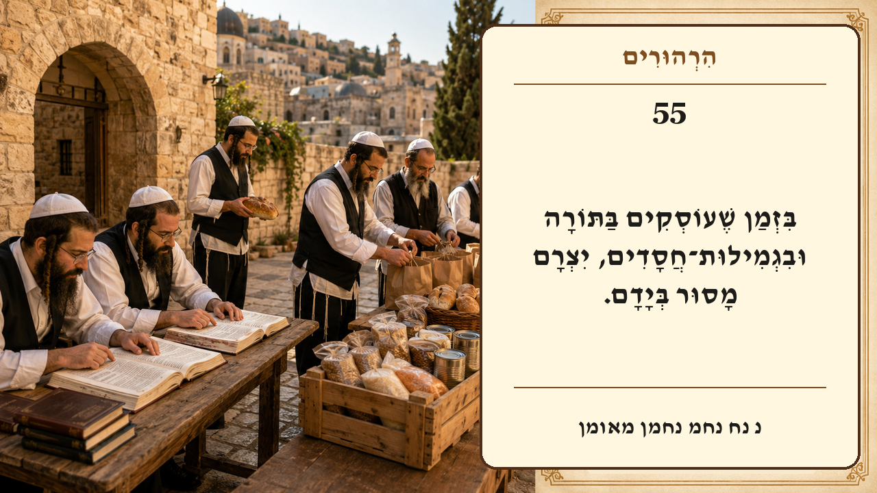 Sefer Hamidos Thoughts teaching 55 hebrew picture