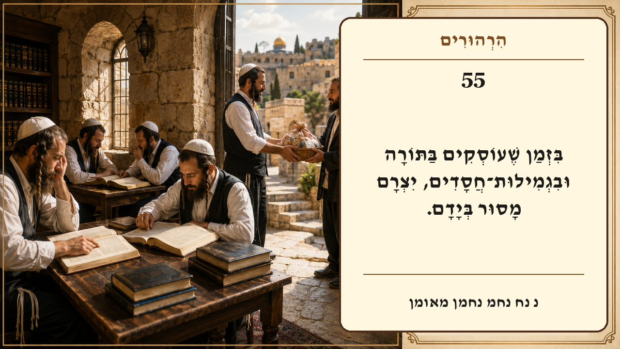 Sefer Hamidos Thoughts teaching 55 hebrew picture