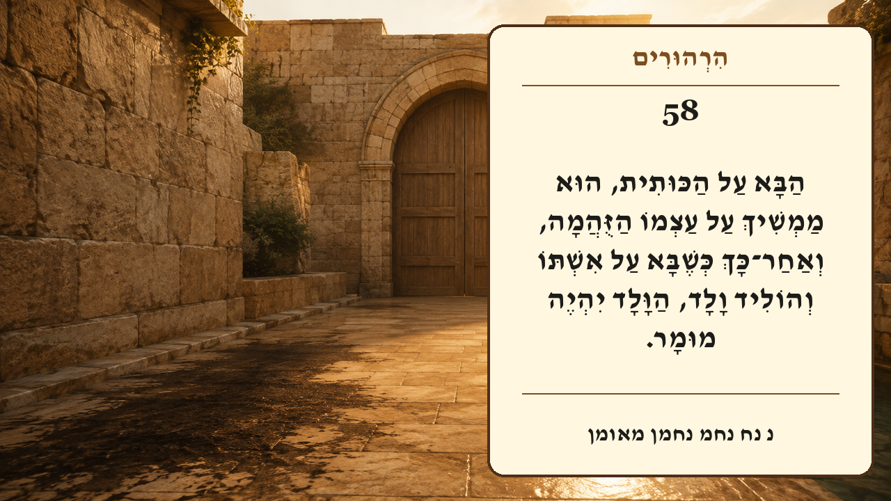 Sefer Hamidos Thoughts teaching 58 hebrew picture