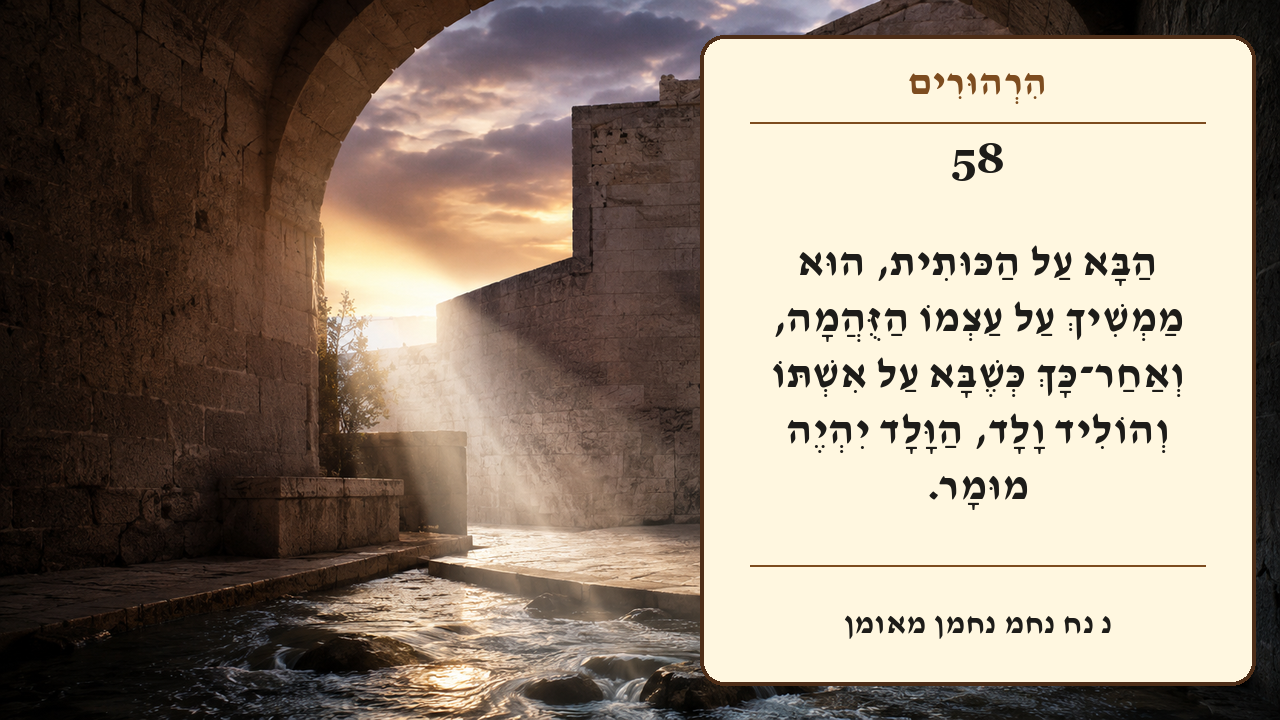 Sefer Hamidos Thoughts teaching 58 hebrew picture