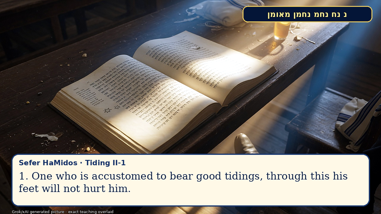 Sefer Hamidos Tiding teaching 5 english picture