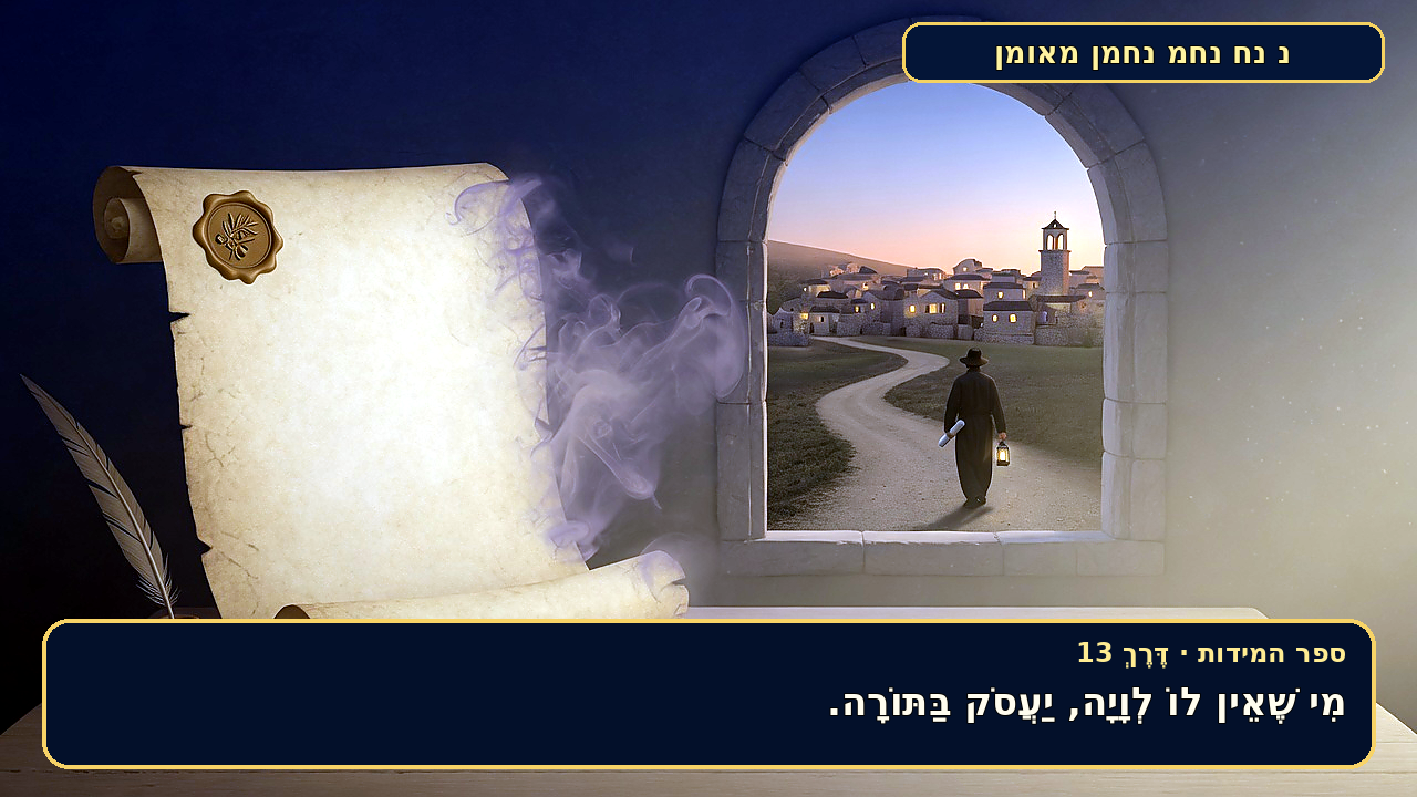 Sefer Hamidos TRAVEL (a way) teaching 13 hebrew picture