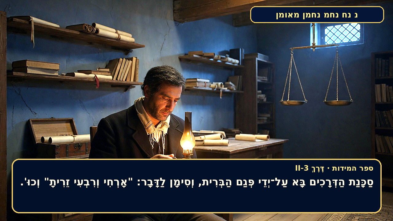 Sefer Hamidos TRAVEL (a way) teaching 17 hebrew picture