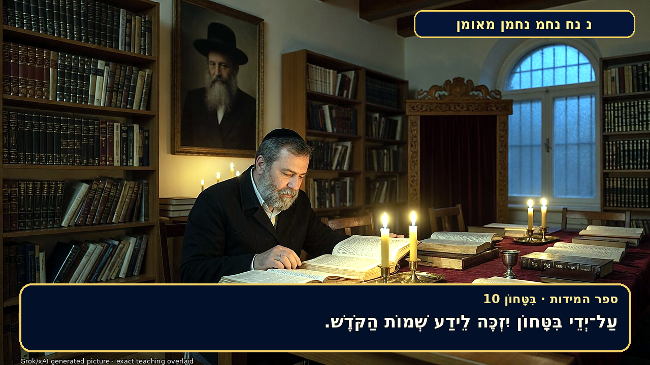 Sefer Hamidos TRUST (in G-d) teaching 10 hebrew picture