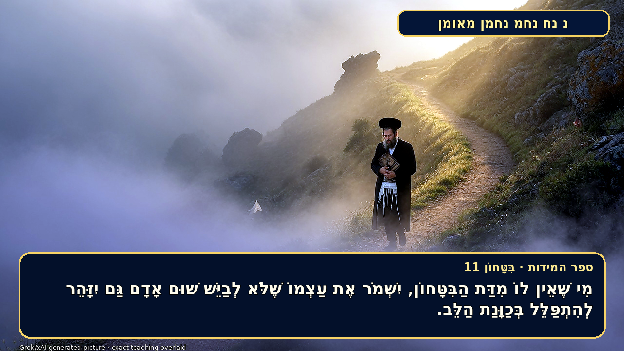 Sefer Hamidos TRUST (in G-d) teaching 11 hebrew picture