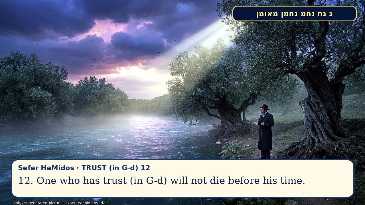 Sefer Hamidos TRUST (in G-d) teaching 12 english picture