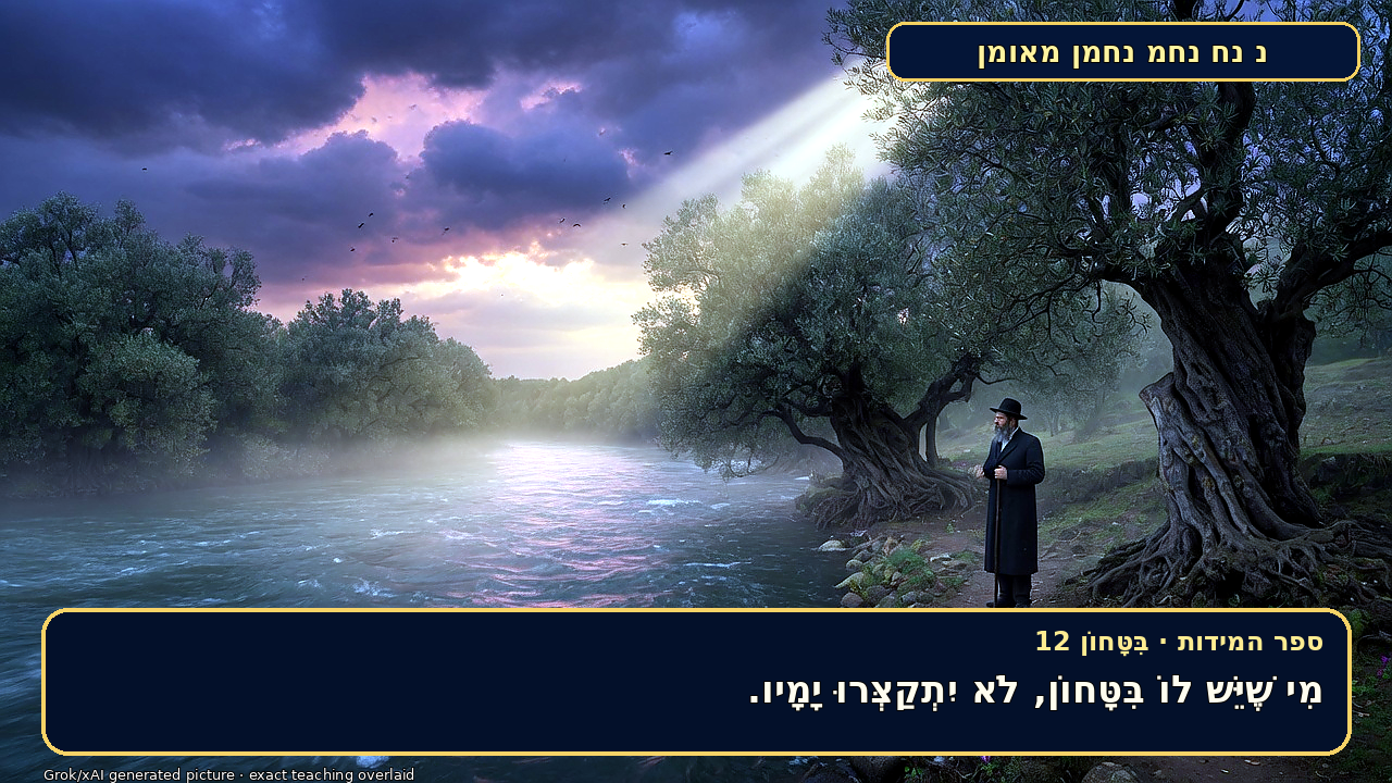 Sefer Hamidos TRUST (in G-d) teaching 12 hebrew picture