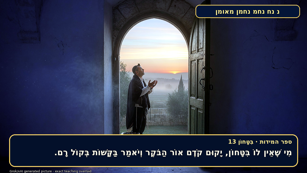 Sefer Hamidos TRUST (in G-d) teaching 13 hebrew picture