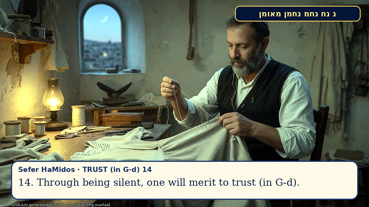Sefer Hamidos TRUST (in G-d) teaching 14 english picture