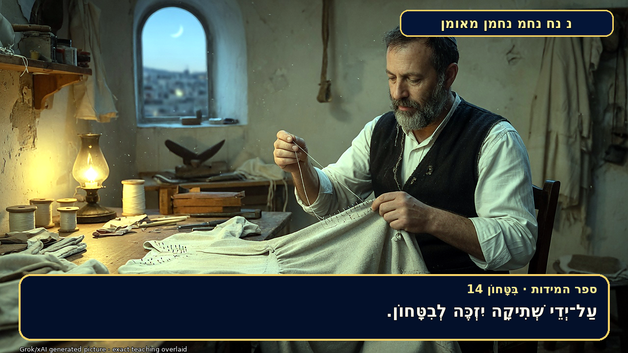 Sefer Hamidos TRUST (in G-d) teaching 14 hebrew picture
