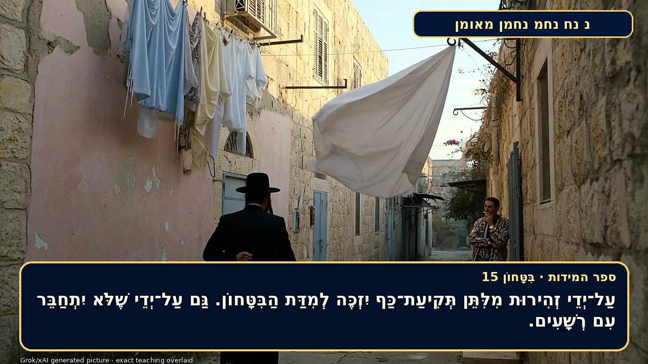 Sefer Hamidos TRUST (in G-d) teaching 15 hebrew picture