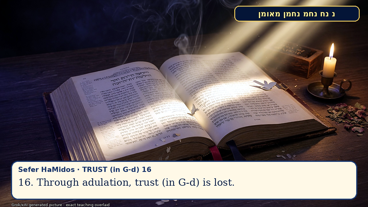 Sefer Hamidos TRUST (in G-d) teaching 16 english picture