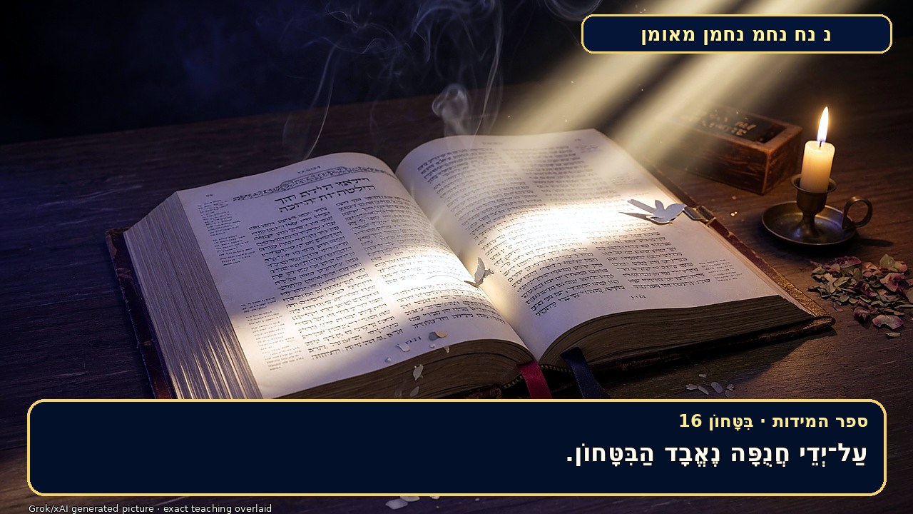 Sefer Hamidos TRUST (in G-d) teaching 16 hebrew picture