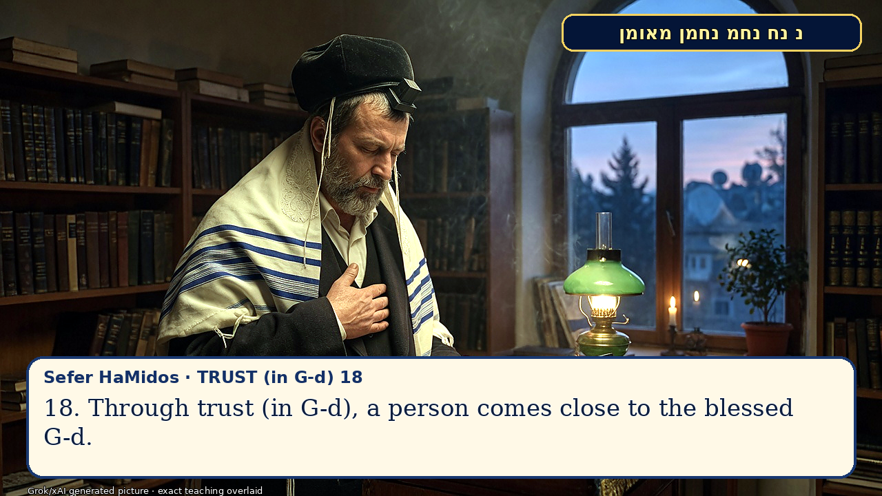 Sefer Hamidos TRUST (in G-d) teaching 18 english picture