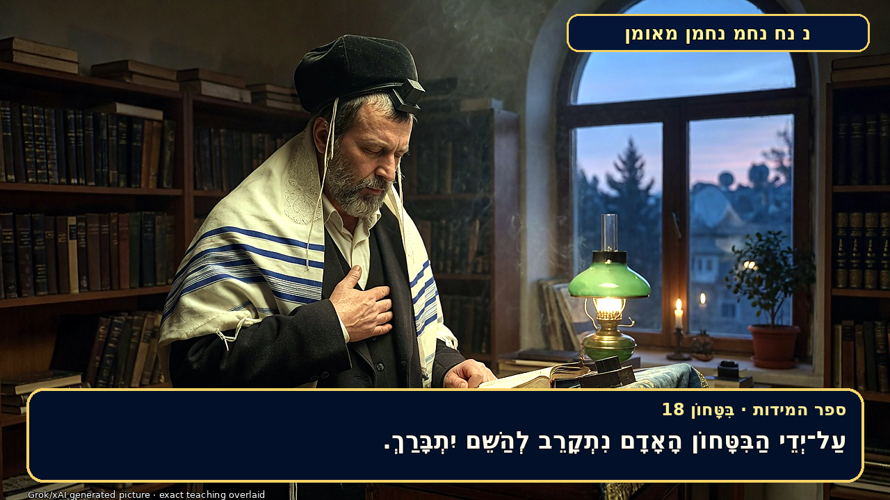 Sefer Hamidos TRUST (in G-d) teaching 18 hebrew picture