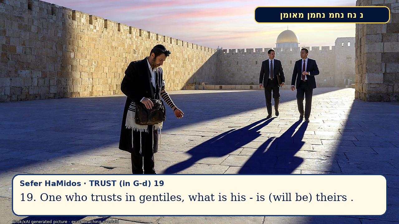 Sefer Hamidos TRUST (in G-d) teaching 19 english picture