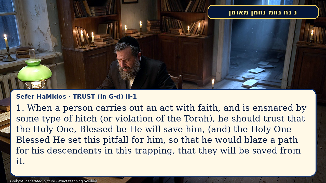 Sefer Hamidos TRUST (in G-d) teaching 20 english picture